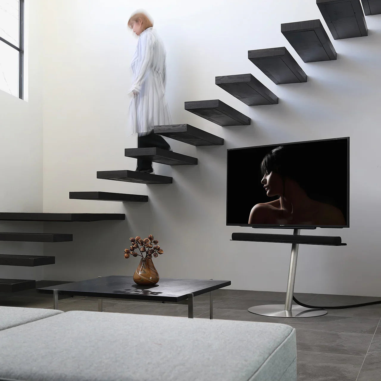 WALL SEVENSTAND A2 STAINLESS FLAT(LARGE TYPE)