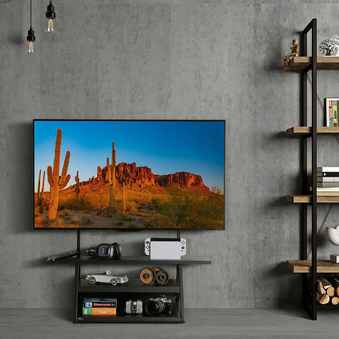 WALL INTERIOR TVSTAND M1 CASTER