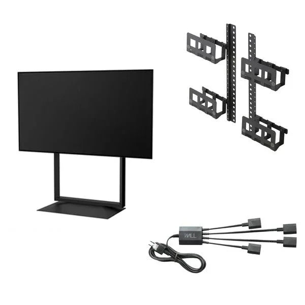 WALL FRAMESTAND + マルチデバイス + 電源タップセット | 左右首振り