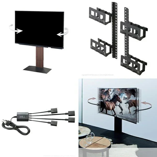wall EQUALS テレビスタンド　付属品セット 春set】WALL V3 SW（LOW TYPE）3点セット | 左右首振り・壁寄せテレビ
