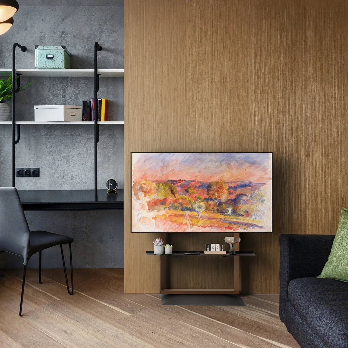 WALL INTERIOR TVSTAND FRAMESTAND | 左右首振り・壁寄せテレビスタンド