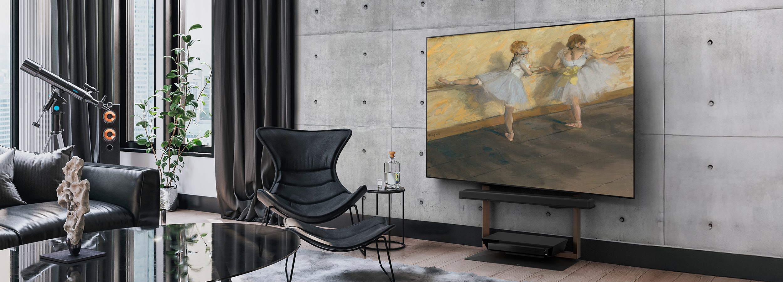 WALL INTERIOR TVSTAND FRAMESTAND | 左右首振り・壁寄せテレビスタンド