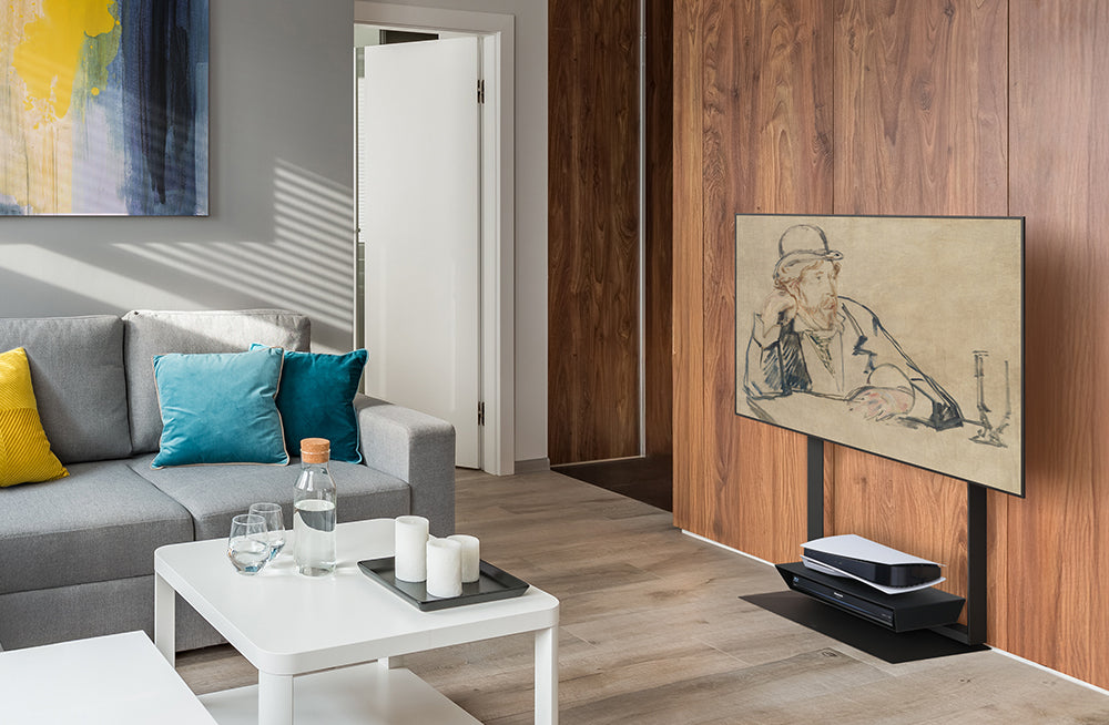 WALL INTERIOR TVSTAND FRAMESTAND | 左右首振り・壁寄せテレビスタンド