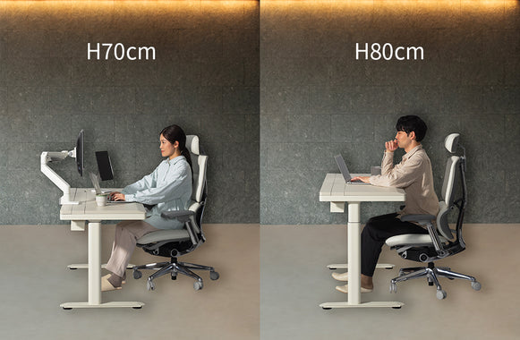 H70cm / H80cm 　座り姿勢に