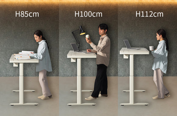 H85cm / H100cm / H112cm　立ち姿勢に