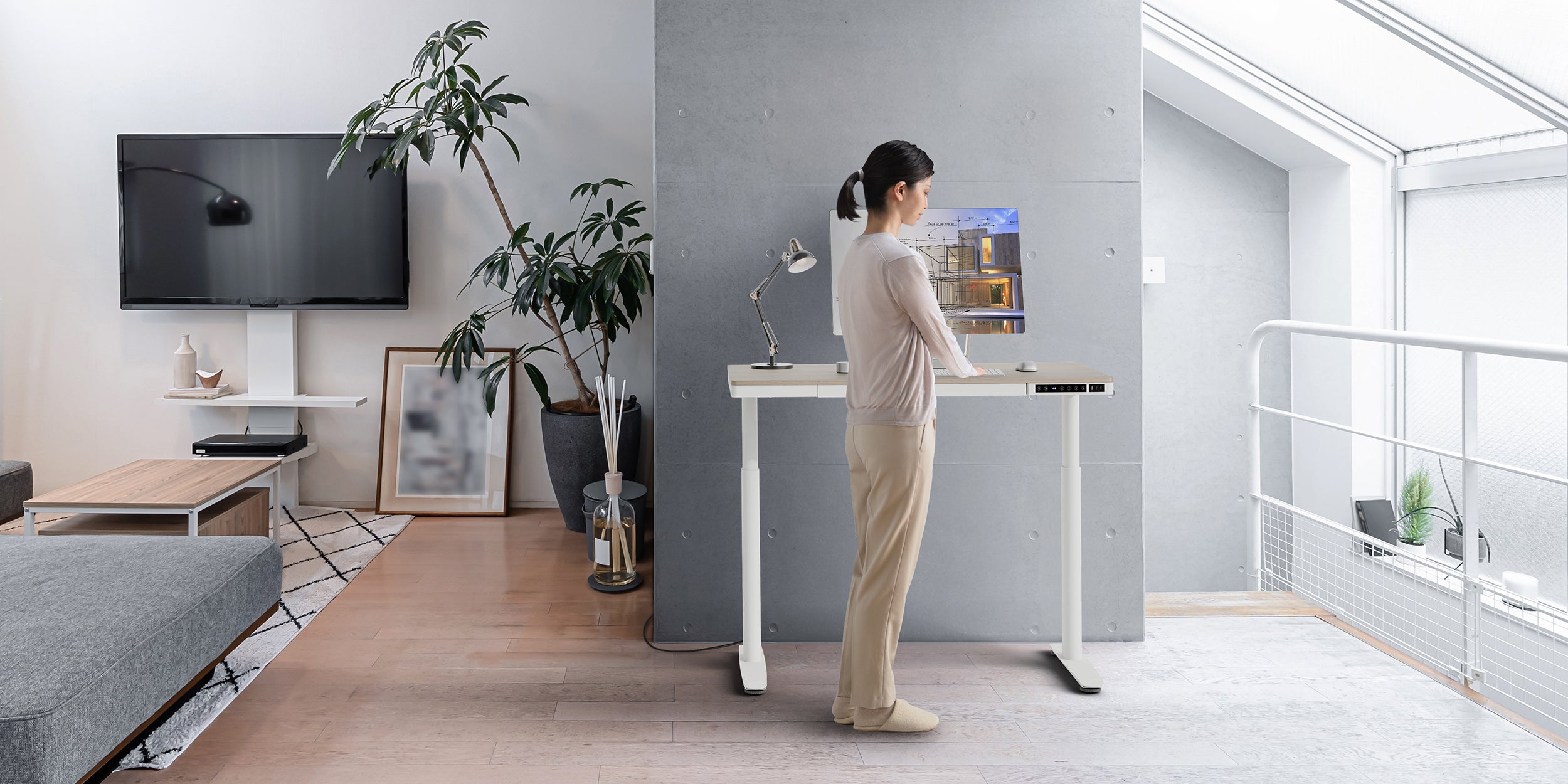 電動昇降デスクSD