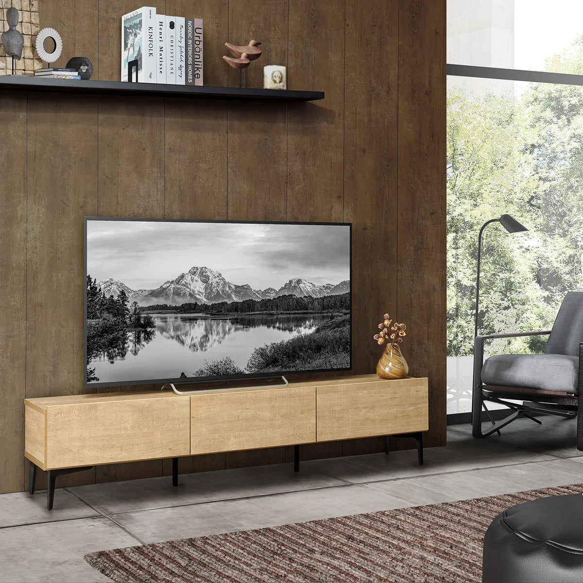 テレビ台FV 120cm／160cm | 板扉／ガラス扉・日本製完成品 | EQUALS STORE