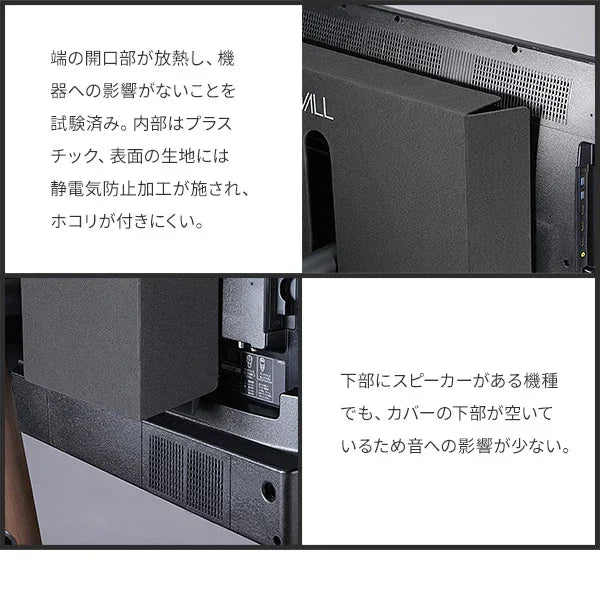 A2対応 背面スッキリ3点セット | 配線整理・背面カバー | WALLテレビ