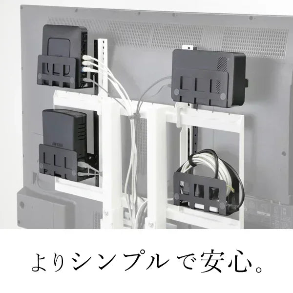 V2 + マルチデバイス + 電源タップセット（壁寄せタイプ）| WALLテレビ